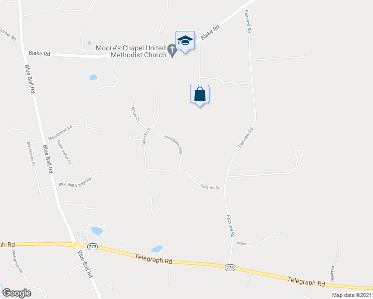 map of restaurants, bars, coffee shops, grocery stores, and more near 34 Jumpgate Loop in Elkton