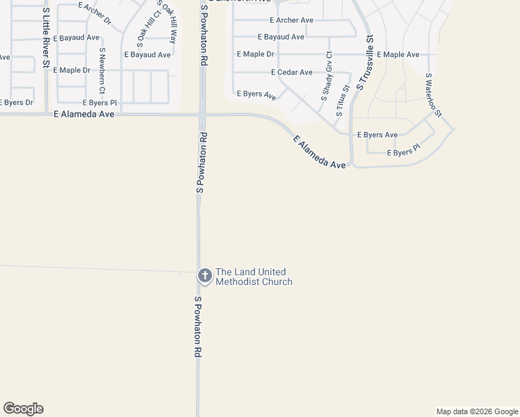 map of restaurants, bars, coffee shops, grocery stores, and more near 1100-1388 South Powhaton Road in Aurora