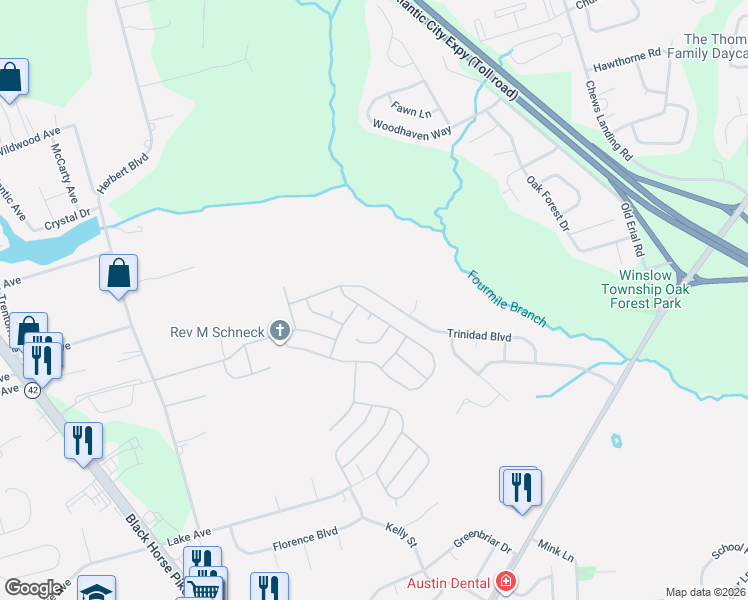 map of restaurants, bars, coffee shops, grocery stores, and more near 534 Trinidad Boulevard in Monroe