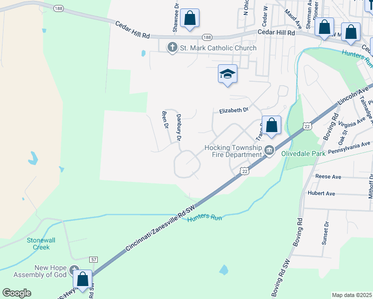 map of restaurants, bars, coffee shops, grocery stores, and more near 1229 Coventry Circle in Lancaster