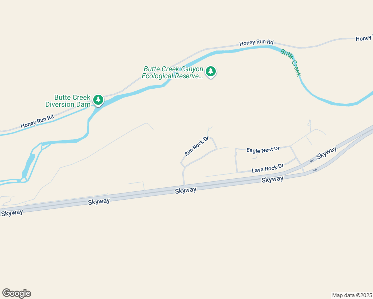 map of restaurants, bars, coffee shops, grocery stores, and more near 1437 Rim Rock Drive in Chico