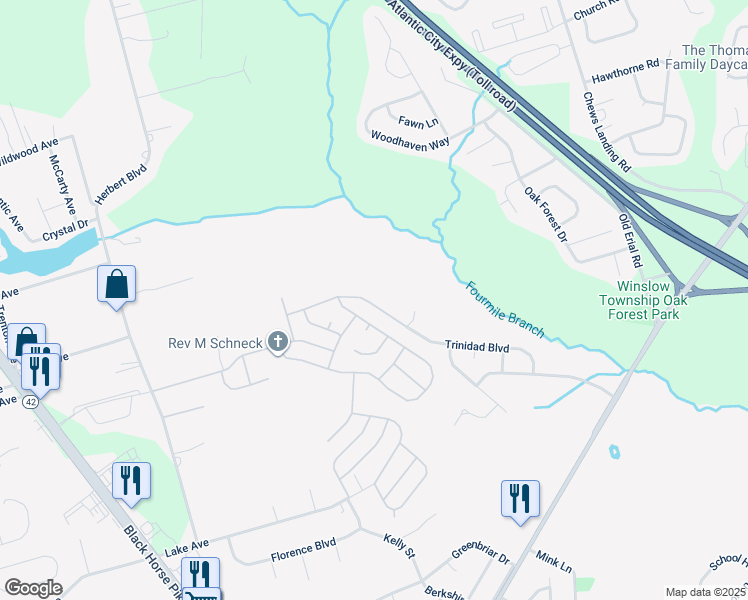 map of restaurants, bars, coffee shops, grocery stores, and more near 617 Trinidad Boulevard in Monroe