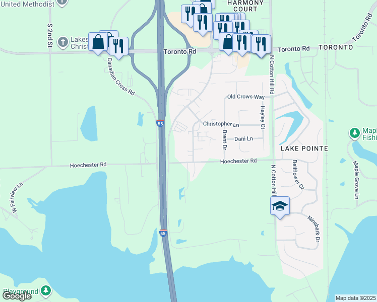map of restaurants, bars, coffee shops, grocery stores, and more near 930 Hoechester Road in Springfield