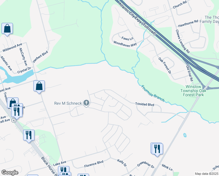 map of restaurants, bars, coffee shops, grocery stores, and more near 617 Trinidad Boulevard in Monroe