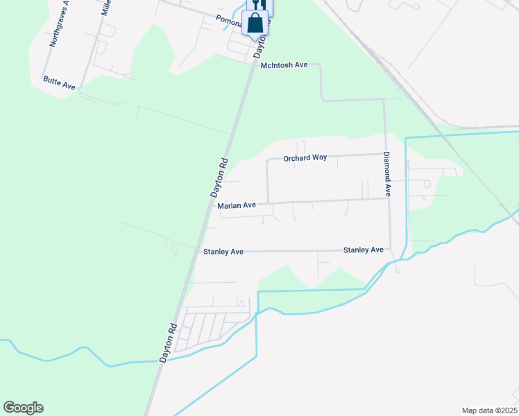 map of restaurants, bars, coffee shops, grocery stores, and more near 1178 Marian Avenue in Chico