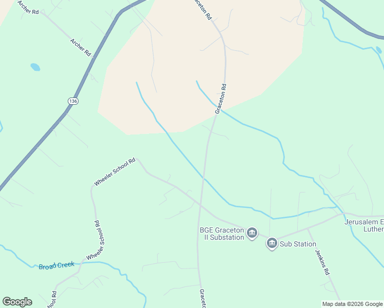 map of restaurants, bars, coffee shops, grocery stores, and more near 4530 Graceton Road in Harford County