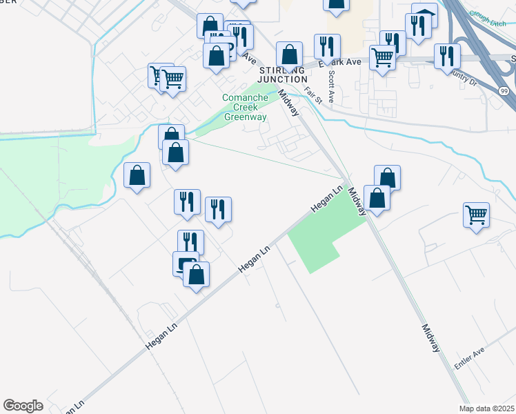 map of restaurants, bars, coffee shops, grocery stores, and more near 2648 Hegan Lane in Chico