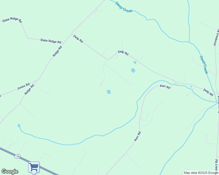 map of restaurants, bars, coffee shops, grocery stores, and more near 1535 Delp Road in Whiteford