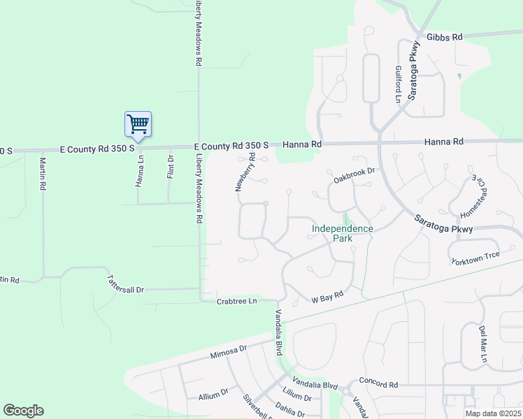 map of restaurants, bars, coffee shops, grocery stores, and more near 3658 Pickwick Circle in Plainfield
