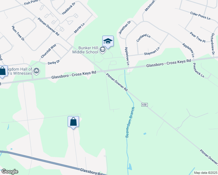 map of restaurants, bars, coffee shops, grocery stores, and more near 1710 Rex Avenue in Monroe Township