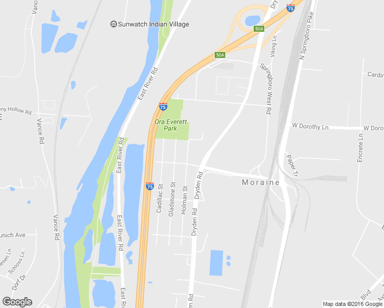 map of restaurants, bars, coffee shops, grocery stores, and more near 2624 Holman St in Moraine