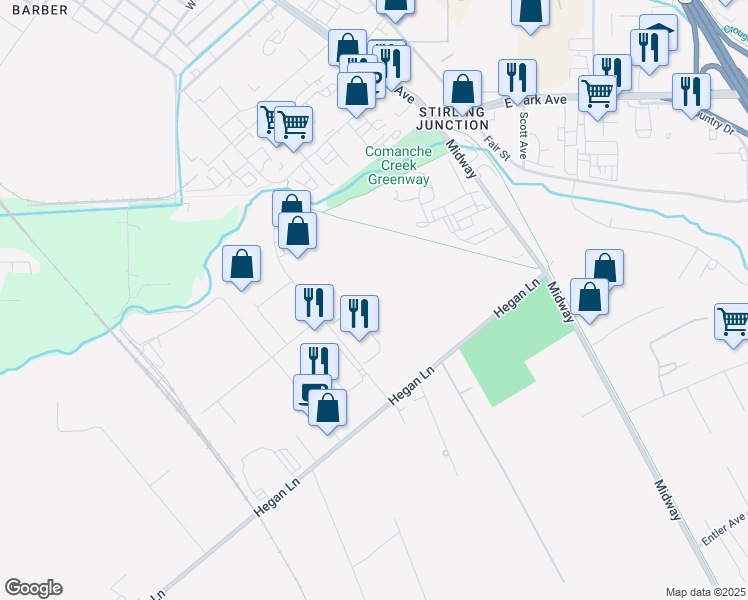 map of restaurants, bars, coffee shops, grocery stores, and more near 2648 Hegan Lane in Chico