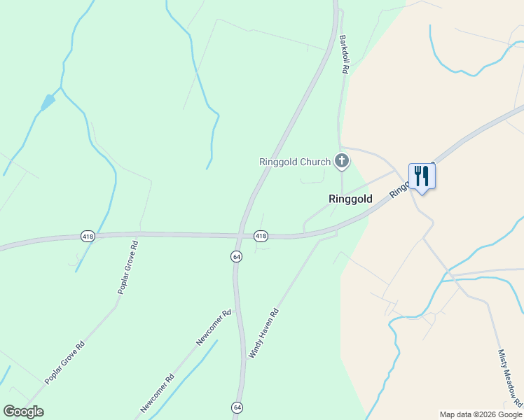 map of restaurants, bars, coffee shops, grocery stores, and more near 22812 Ringgold Pike in Hagerstown