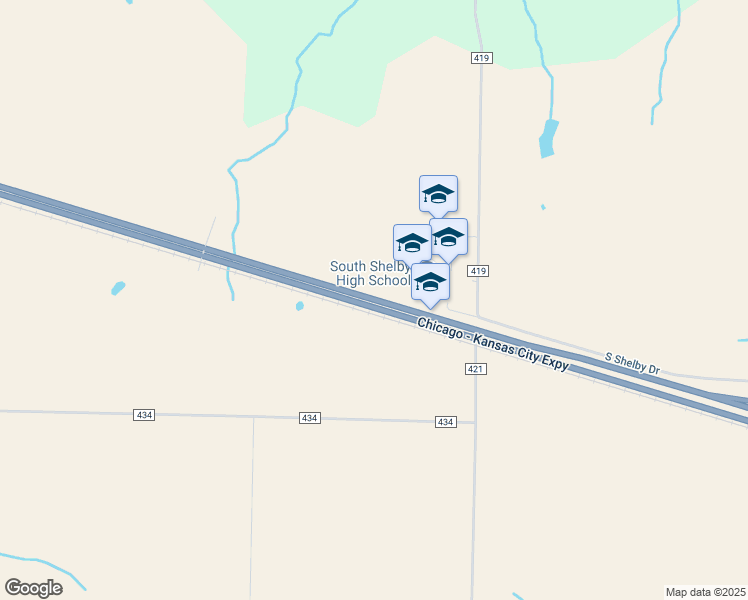 map of restaurants, bars, coffee shops, grocery stores, and more near 4152 U.S. 36 in Shelbina