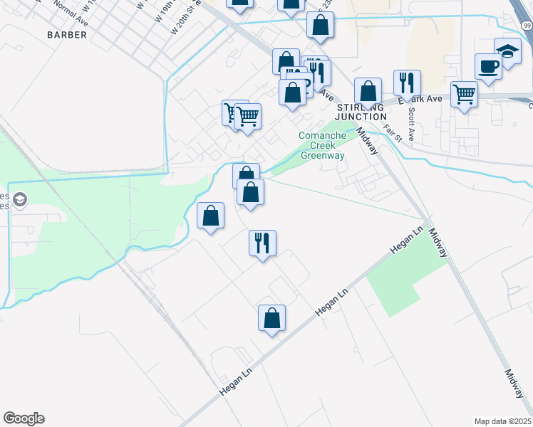 map of restaurants, bars, coffee shops, grocery stores, and more near 415 Otterson Drive in Chico