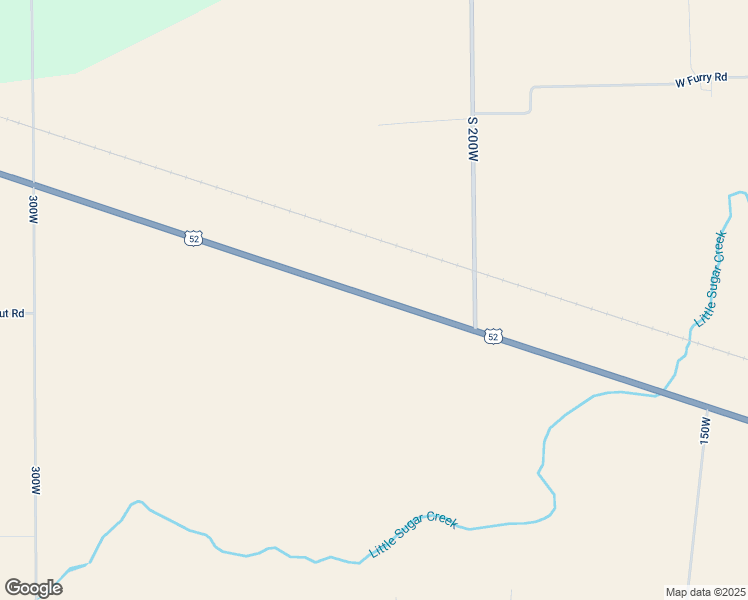 map of restaurants, bars, coffee shops, grocery stores, and more near 2080 U.S. 52 in New Palestine