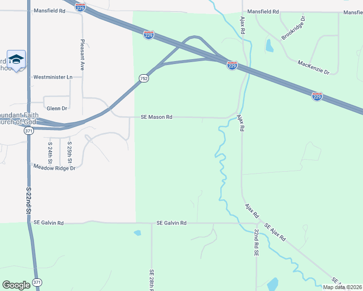 map of restaurants, bars, coffee shops, grocery stores, and more near 2930 Southeast Mason Road in Saint Joseph