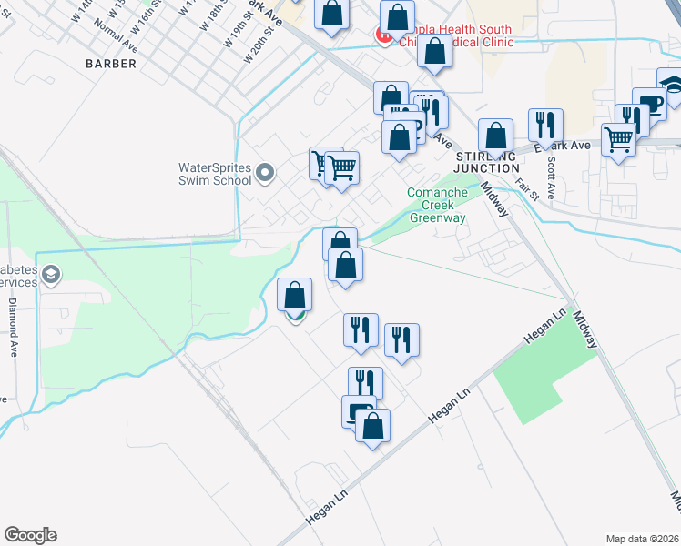 map of restaurants, bars, coffee shops, grocery stores, and more near 435 Otterson Drive in Chico