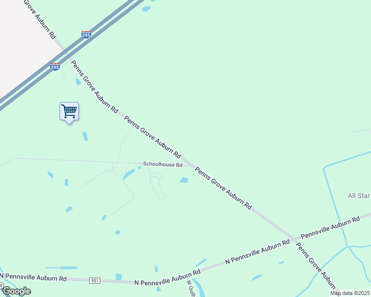 map of restaurants, bars, coffee shops, grocery stores, and more near 123 Penns Grove Auburn Road in Penns Grove