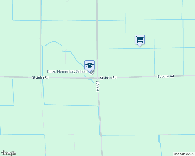map of restaurants, bars, coffee shops, grocery stores, and more near County Road South in Orland