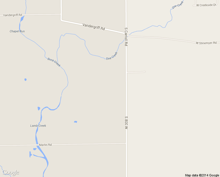 map of restaurants, bars, coffee shops, grocery stores, and more near 4030 South Carroll Road in Indianapolis