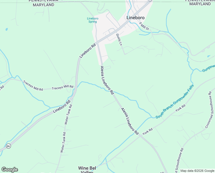map of restaurants, bars, coffee shops, grocery stores, and more near 5101 Alesia Lineboro Road in Manchester