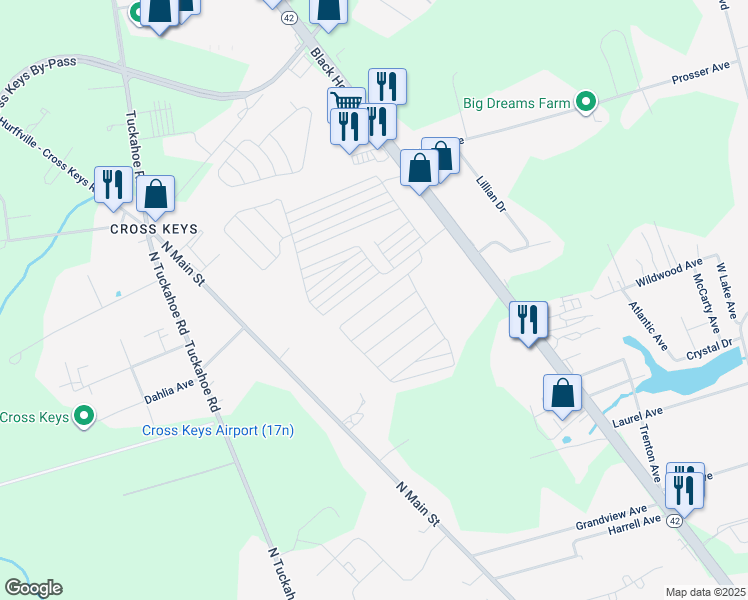 map of restaurants, bars, coffee shops, grocery stores, and more near 200 Harrison Avenue in Monroe