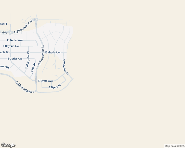 map of restaurants, bars, coffee shops, grocery stores, and more near Monaghan Road in Aurora