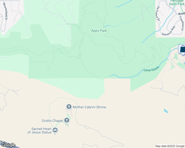 map of restaurants, bars, coffee shops, grocery stores, and more near Apex Trail in Golden