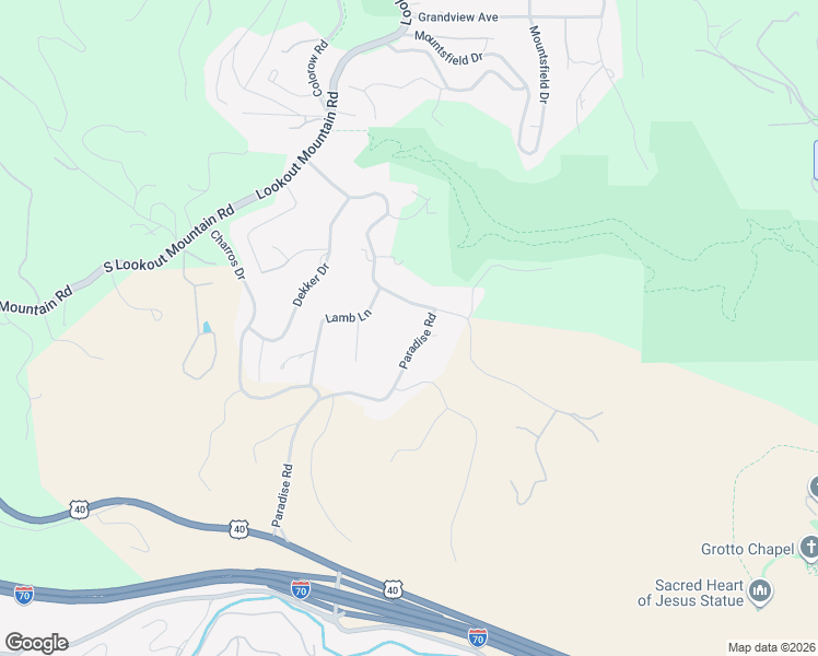 map of restaurants, bars, coffee shops, grocery stores, and more near 213 Paradise Road in Golden