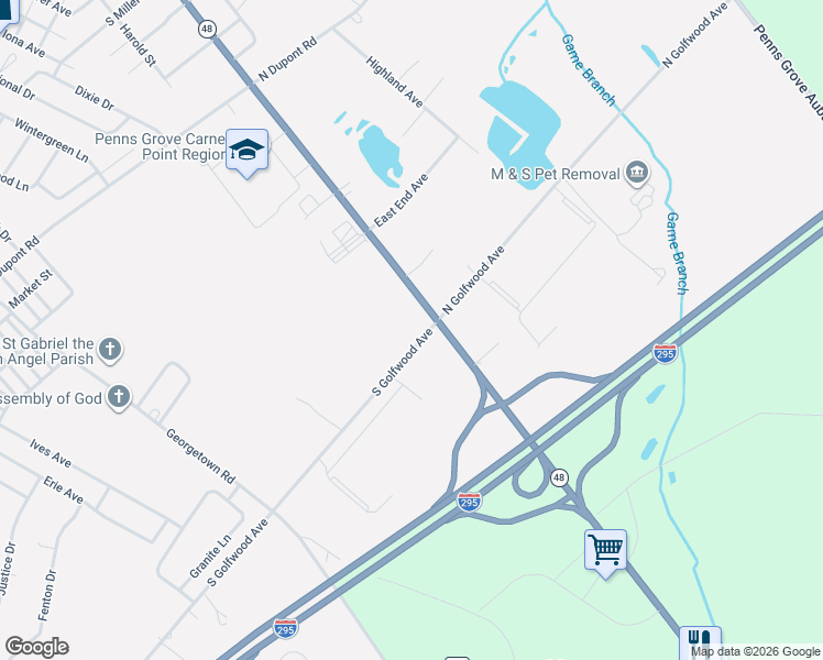 map of restaurants, bars, coffee shops, grocery stores, and more near 430 Harding Highway in Carneys Point Township