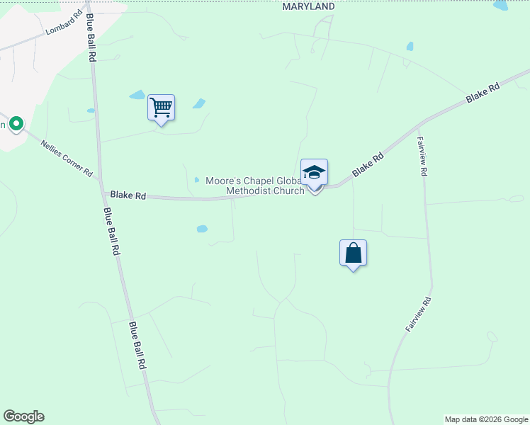 map of restaurants, bars, coffee shops, grocery stores, and more near 224 Blake Road in Elkton