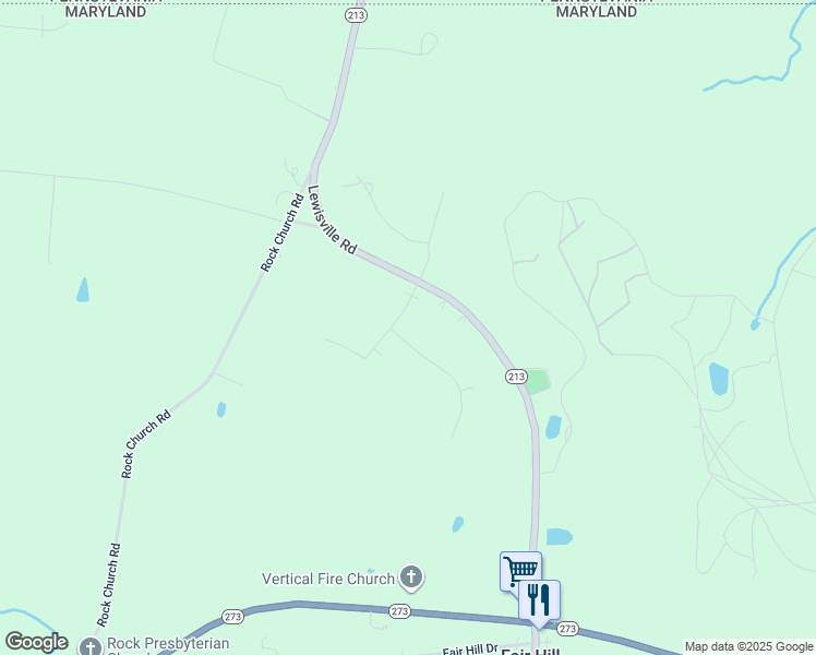 map of restaurants, bars, coffee shops, grocery stores, and more near 40 Hunt Valley Drive in Elkton