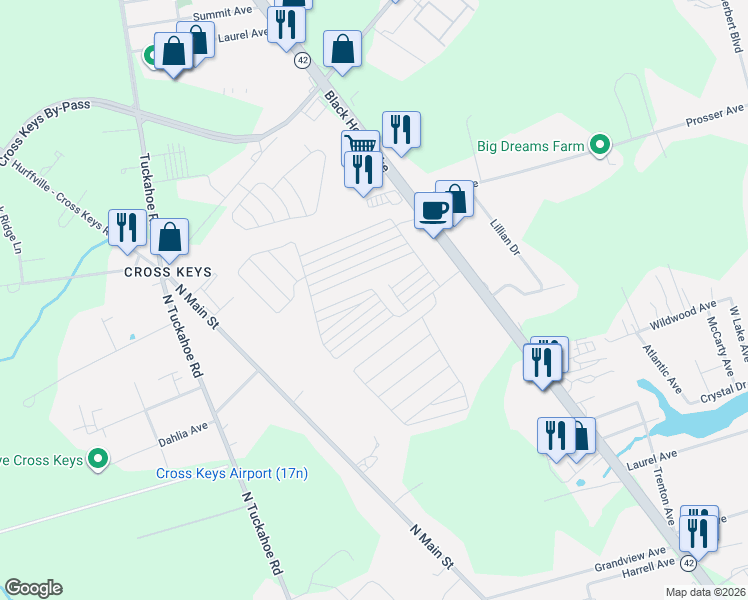 map of restaurants, bars, coffee shops, grocery stores, and more near 211 Delaware Avenue in Monroe