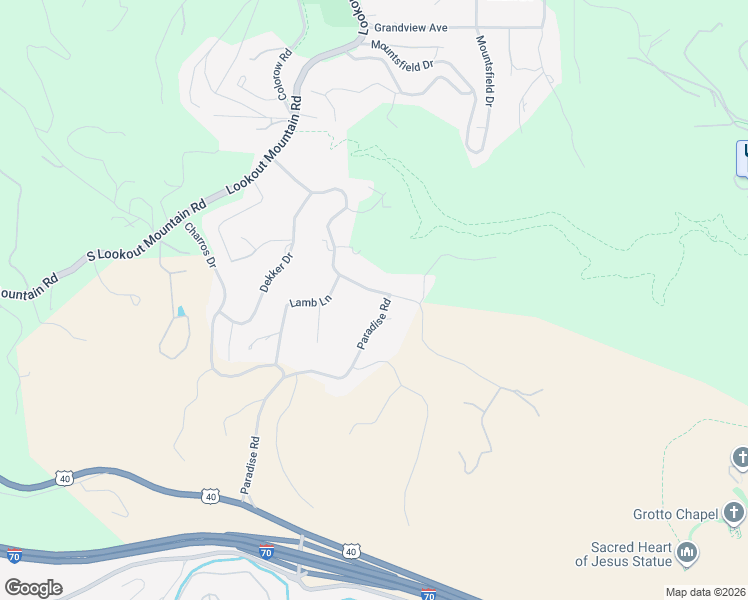 map of restaurants, bars, coffee shops, grocery stores, and more near 213 Paradise Road in Golden
