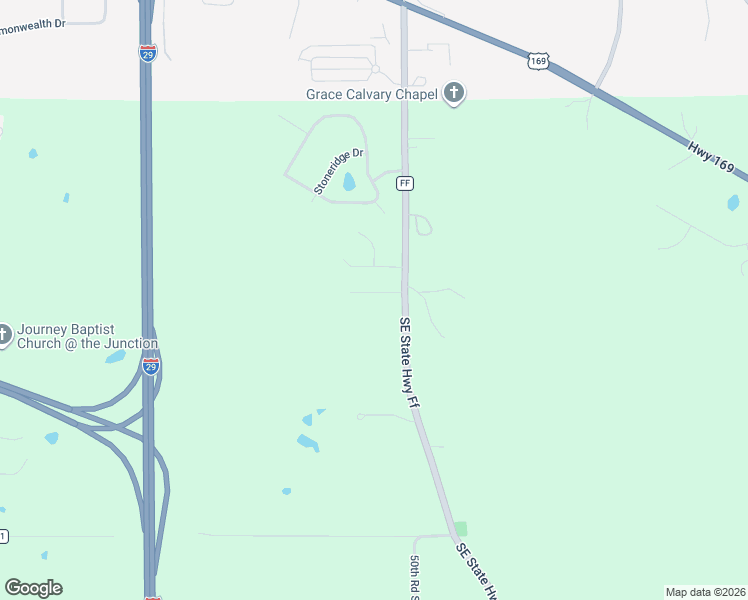 map of restaurants, bars, coffee shops, grocery stores, and more near 8 Se Hilltop Terrace Road in Saint Joseph