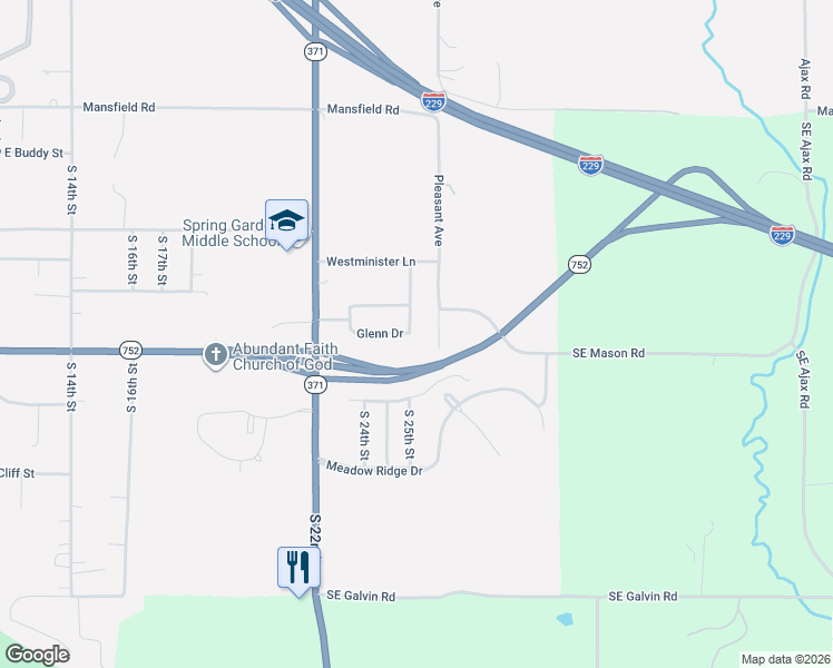 map of restaurants, bars, coffee shops, grocery stores, and more near 5907 Steven Drive in Saint Joseph