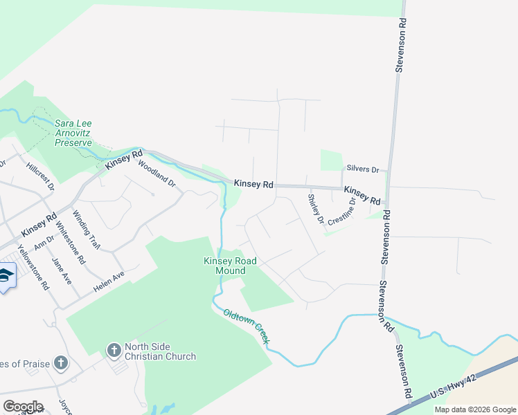 map of restaurants, bars, coffee shops, grocery stores, and more near 1966 Highlander Drive in Xenia