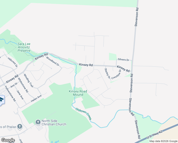 map of restaurants, bars, coffee shops, grocery stores, and more near 1966 Highlander Drive in Xenia