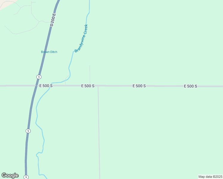 map of restaurants, bars, coffee shops, grocery stores, and more near 2077 East 500 South in Greenfield