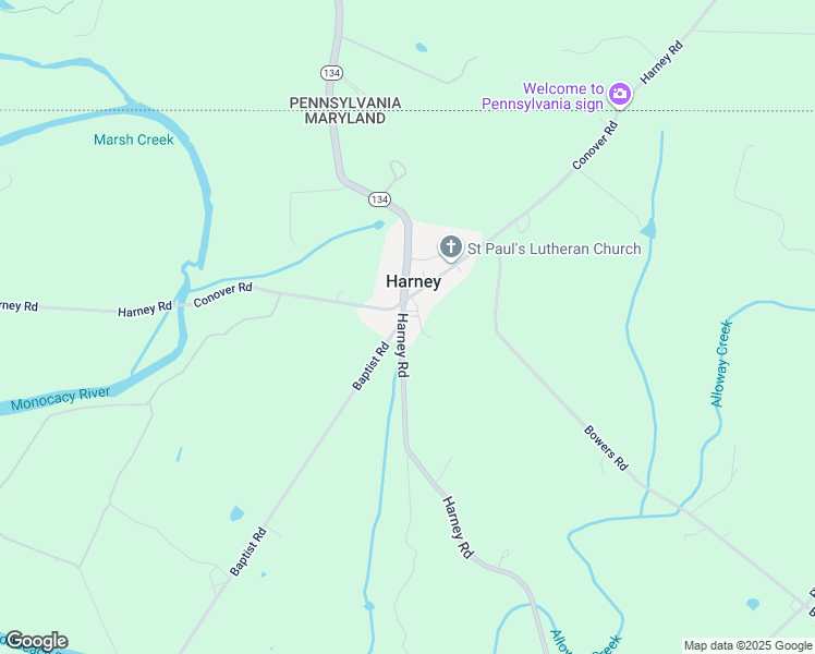 map of restaurants, bars, coffee shops, grocery stores, and more near 5021 Harney Road in Taneytown