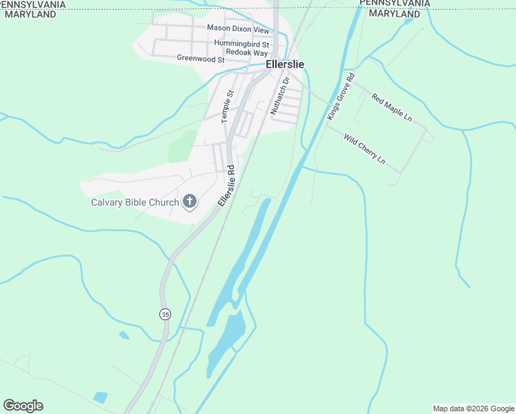 map of restaurants, bars, coffee shops, grocery stores, and more near 13900 Old Schellsburg Road in Cumberland