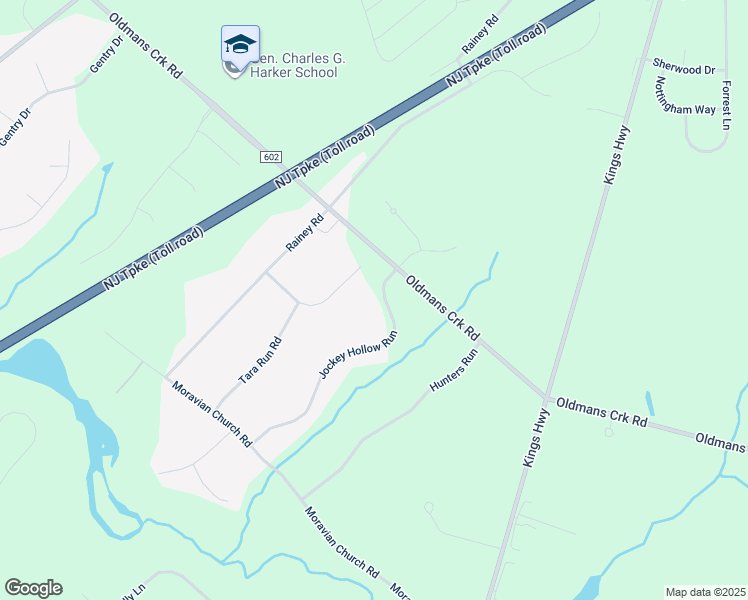 map of restaurants, bars, coffee shops, grocery stores, and more near 117 Jockey Hollow Run in Woolwich Township