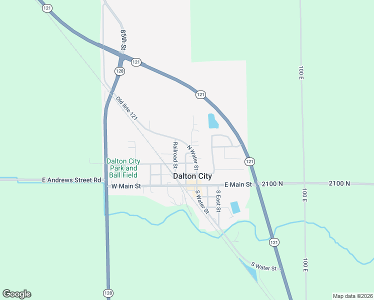 map of restaurants, bars, coffee shops, grocery stores, and more near 200-598 North Water Street in Dalton City