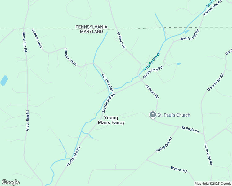 map of restaurants, bars, coffee shops, grocery stores, and more near 5100 Shaffer Mill Road in Manchester