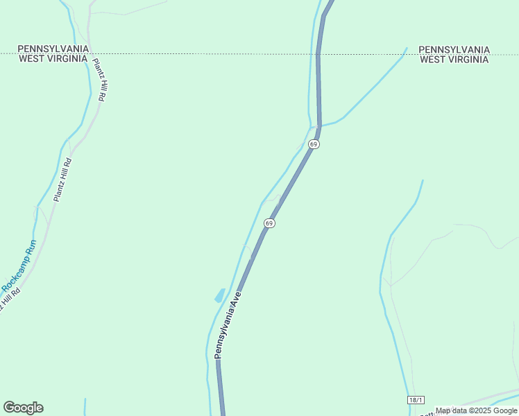 map of restaurants, bars, coffee shops, grocery stores, and more near 2953 Pennsylvania Avenue in Hundred