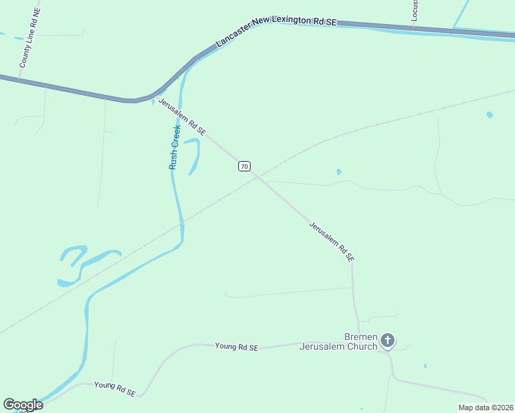 map of restaurants, bars, coffee shops, grocery stores, and more near 65 Jerusalem Road Southeast in Bremen