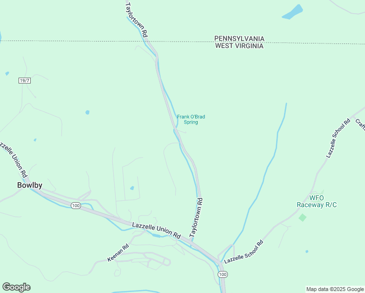 map of restaurants, bars, coffee shops, grocery stores, and more near 197 Taylortown Road in Maidsville