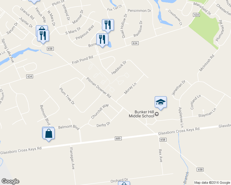 map of restaurants, bars, coffee shops, grocery stores, and more near 424 Atlanta Court in Washington Township
