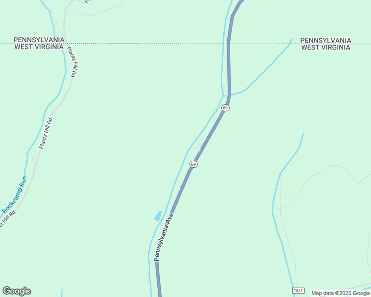 map of restaurants, bars, coffee shops, grocery stores, and more near 2953 Pennsylvania Avenue in Hundred